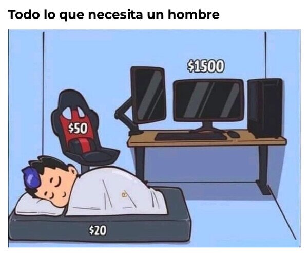 hombres,necesitar,objetos,vivir