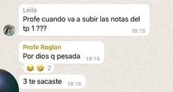 Enlace a Cuando te haces pesada hasta para la profe