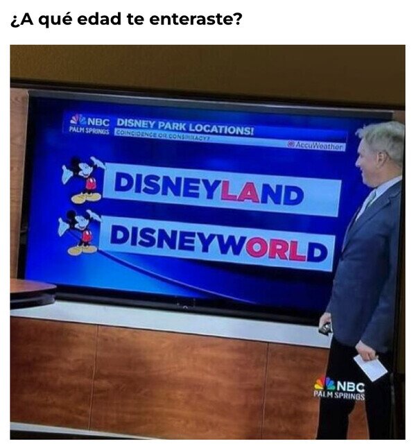 Meme_otros - Una en LA y otra en Orlando