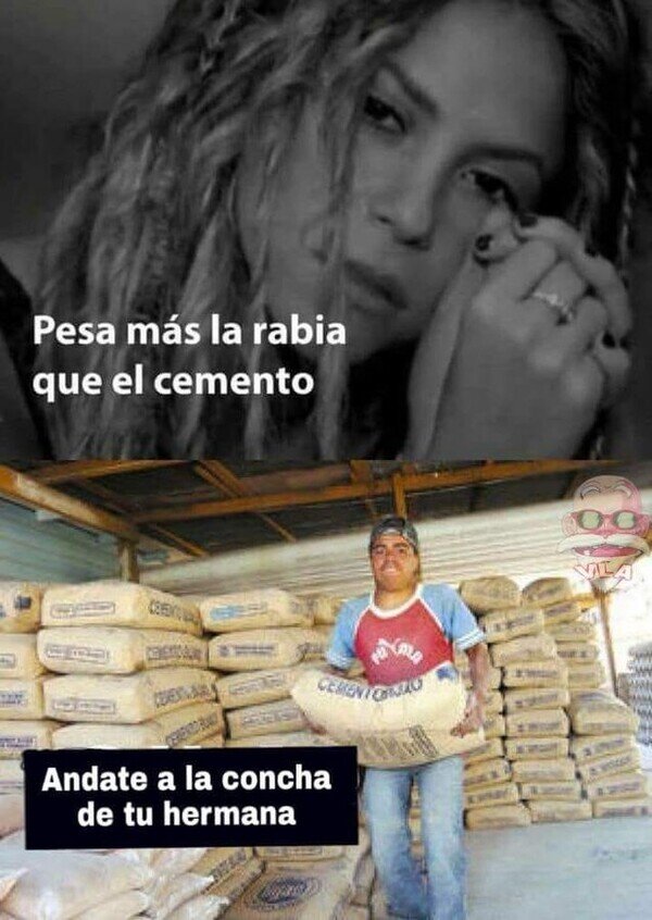 Meme_otros - Shakira nunca ha levantado uno de esos sacos