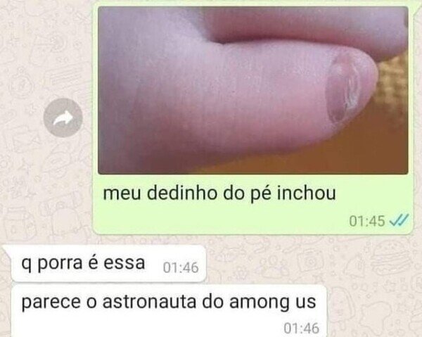 Meme_otros - Meñique de Among Us