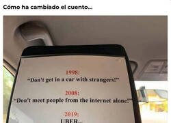 Enlace a Visto en el asiento de un Uber