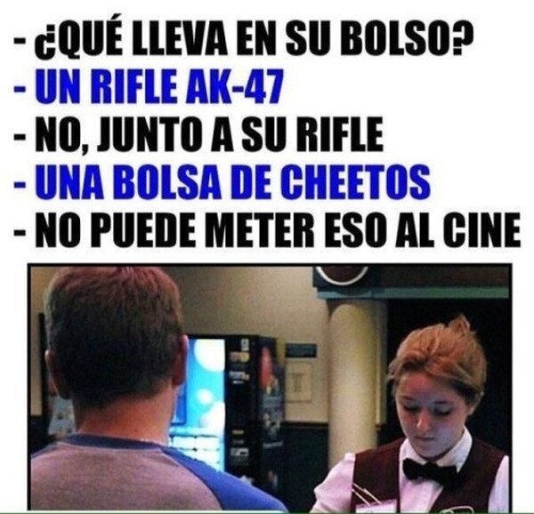 Meme_otros - No puedes entrar eso al cine