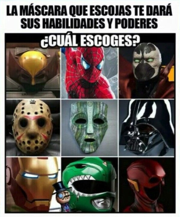 Meme_otros - ¿Qué máscara eliges?