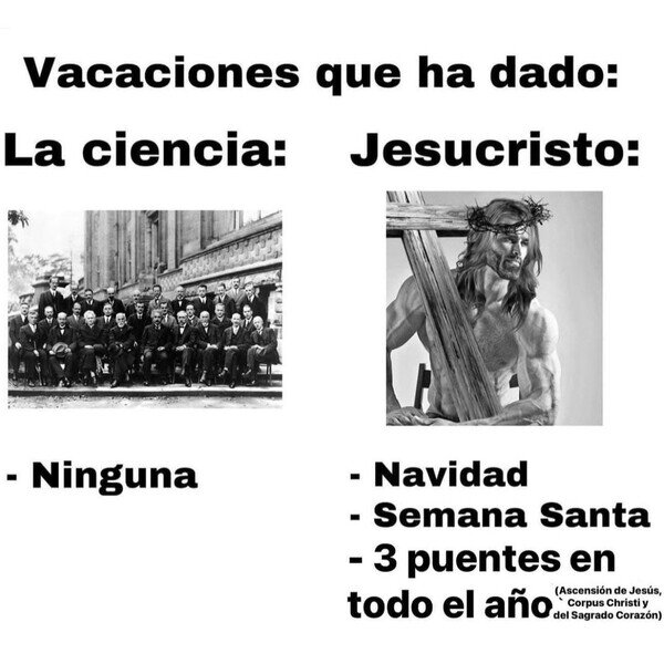 ciencia,fiestas,festivos,jesucristo