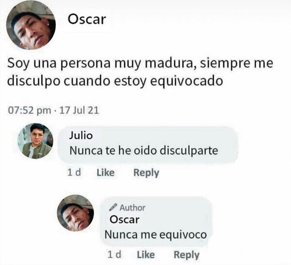 Meme_otros - Siempre que se equivoca, se disculpa