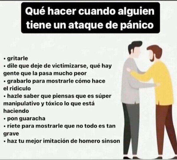 Meme_otros - Cuando alguien sufre un ataque de pánico