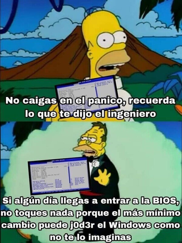 Otros - Cuando entras a la BIOS por error