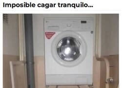 Enlace a Imagina tener un apretón con la lavadora en funcionamiento