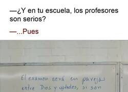 Enlace a El examen se puso serio