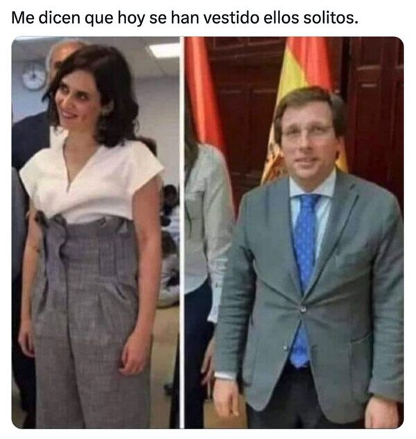 Ayuso,Almeida,vestir,ropa,wtf