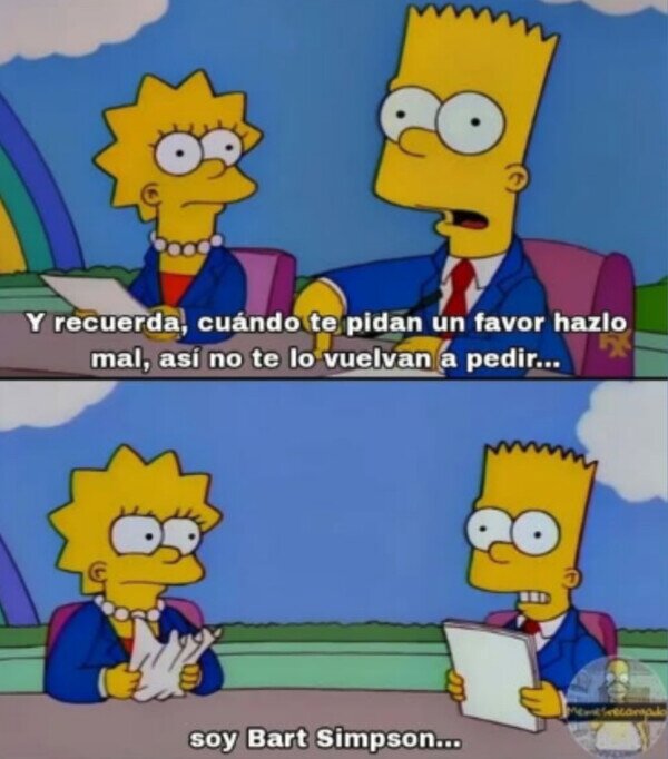 Meme_otros - El consejo de Bart