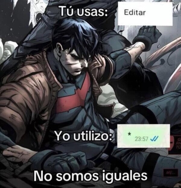 Meme_otros - No somos lo mismo