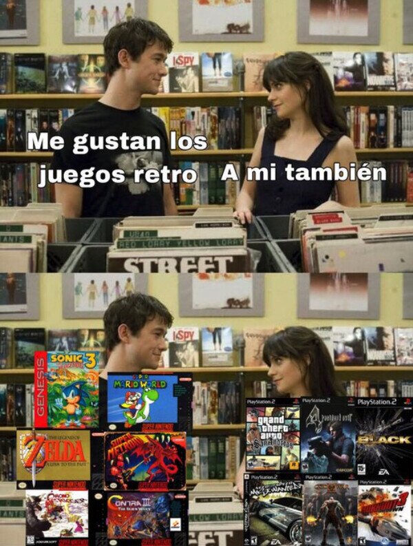 Meme_otros - Los juegos retro y los muy retro