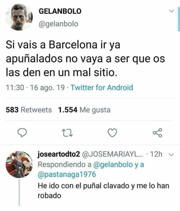 Meme_otros - Cuando vienes apuñalado de casa