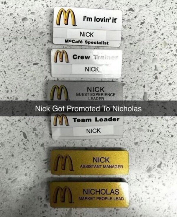 Otros - Nick ascendió a Nicholas