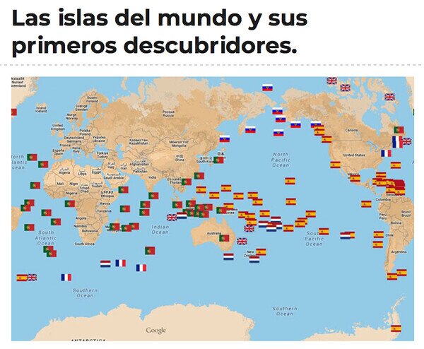Otros - Los primeros descubridores de cada isla