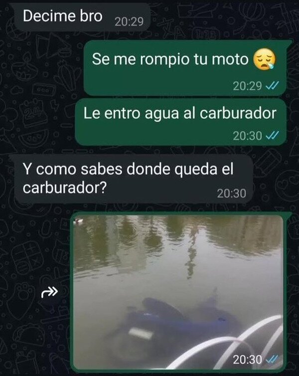Meme_otros - Seguro que le entró agua
