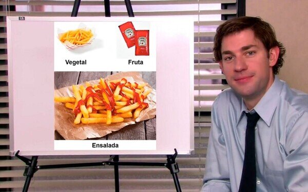 patatas,ketchup,fruta,verdura,ensalada