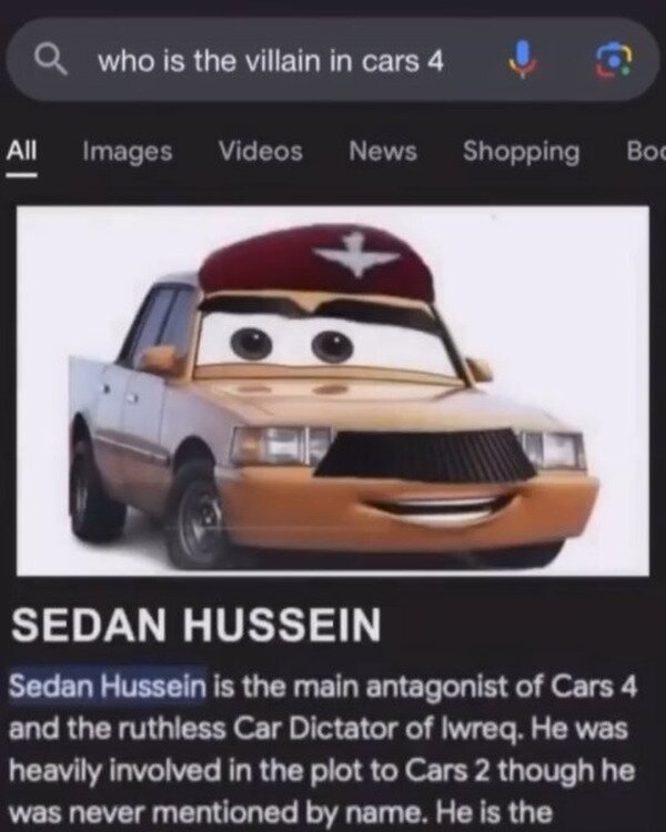 Meme_otros - El nuevo villano de Cars