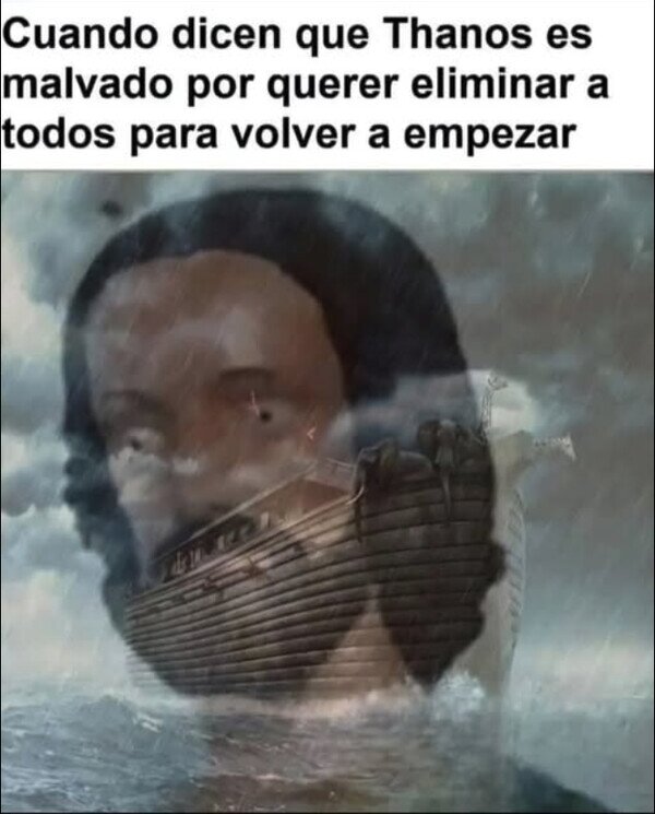 Meme_otros - En la Biblia hay una especie de Thanos