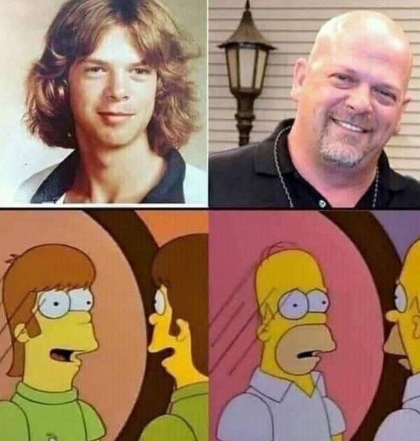 Rick,empeños,pelo,antes,joven,tiempo