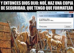 Enlace a El diluvio explicado en conceptos informáticos