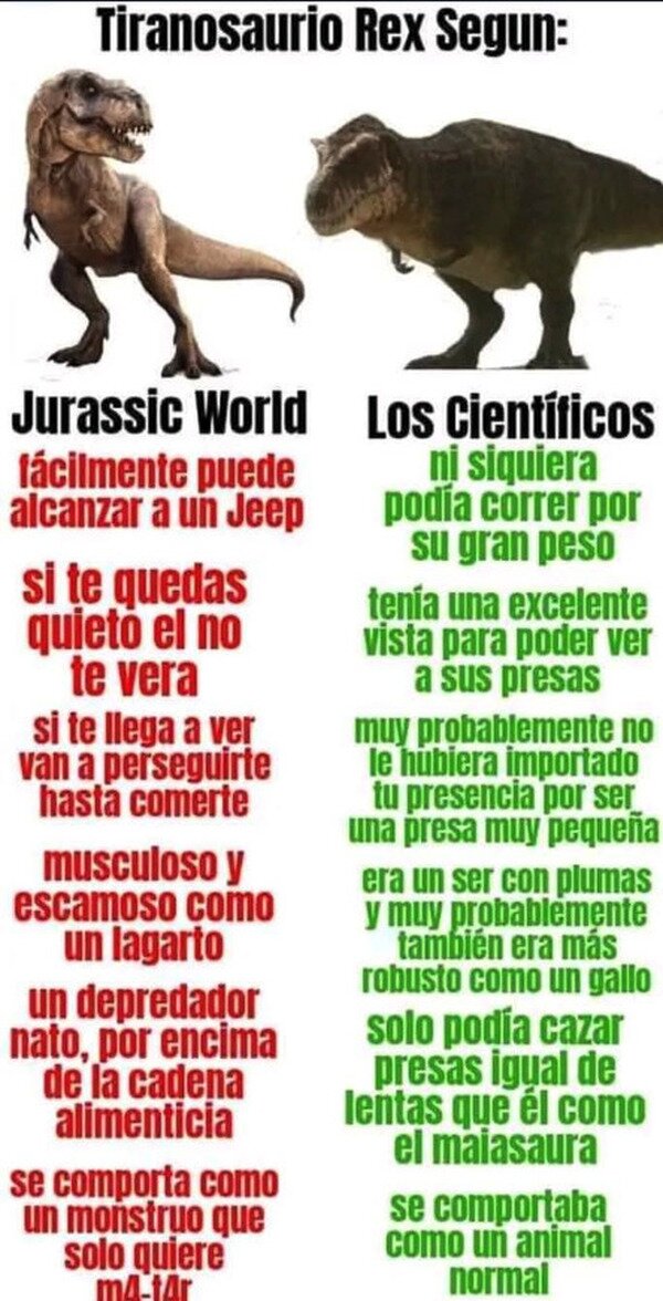 Meme_otros - La verdad sobre el T-Rex