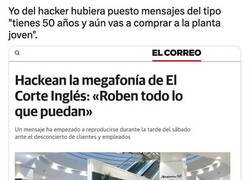 Enlace a Ataque hacker en El Corte Inglés
