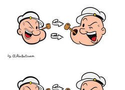 Enlace a ¿Cómo se aguanta Popeye la pipa?
