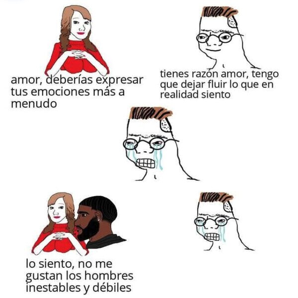 mujeres,sentimientos,hombres,débiles