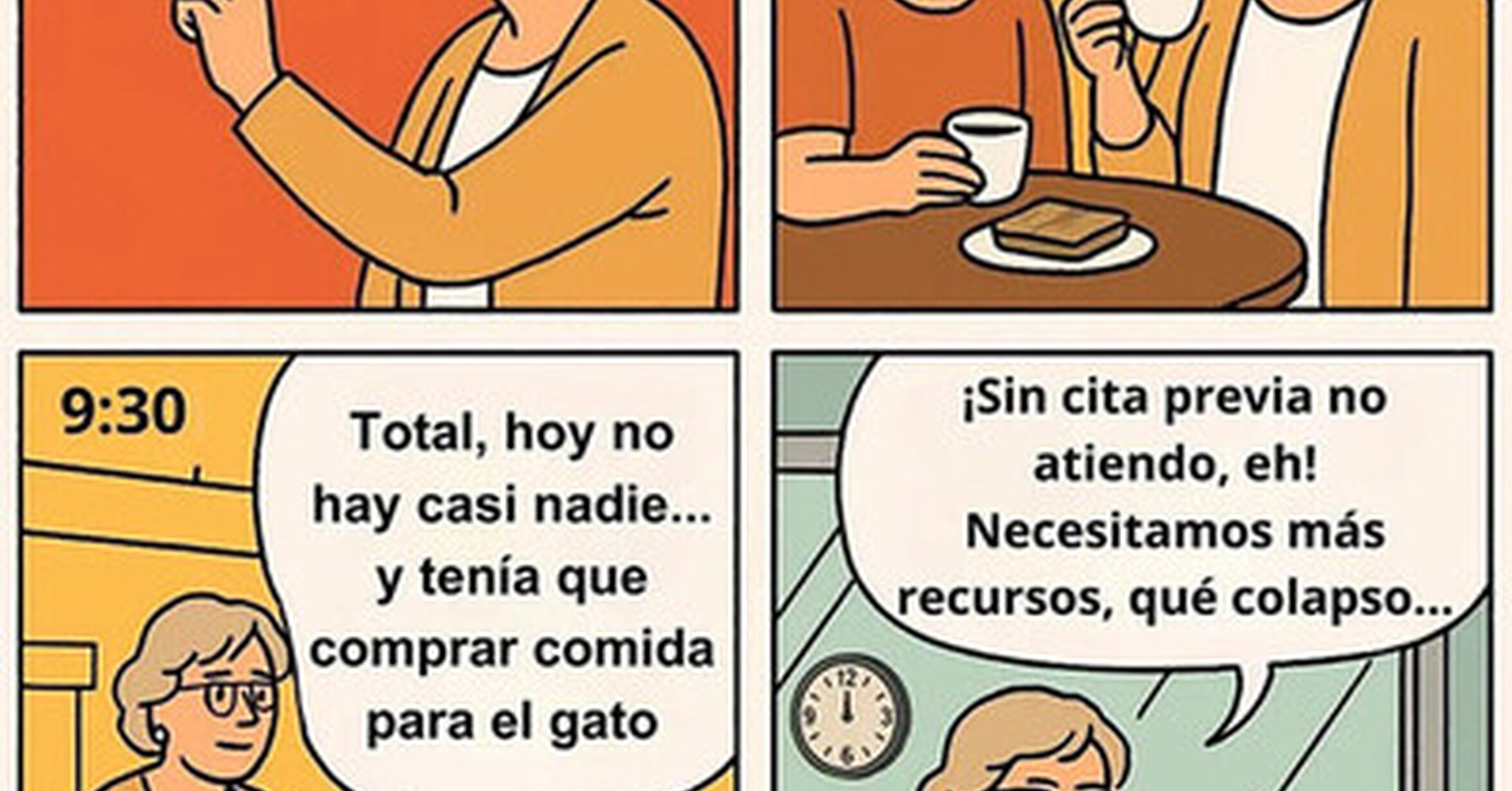 Colapso en el sector público