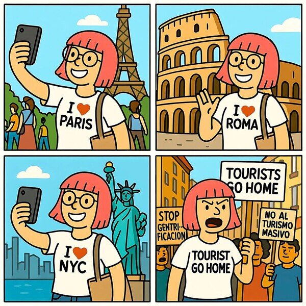 turistas,viajar,hipocresía