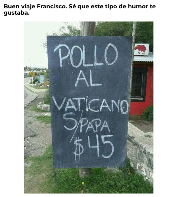Meme_otros - Pollo al Vaticano