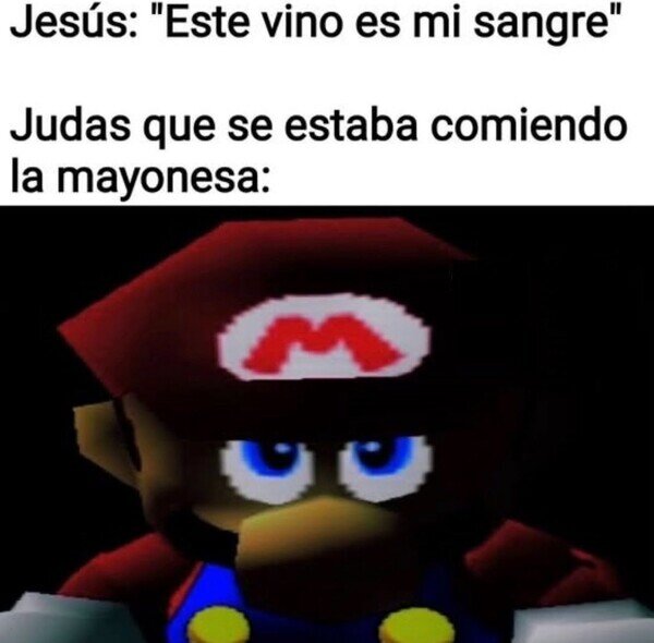 Jesús,Judas,sangre,vino,mayonesa