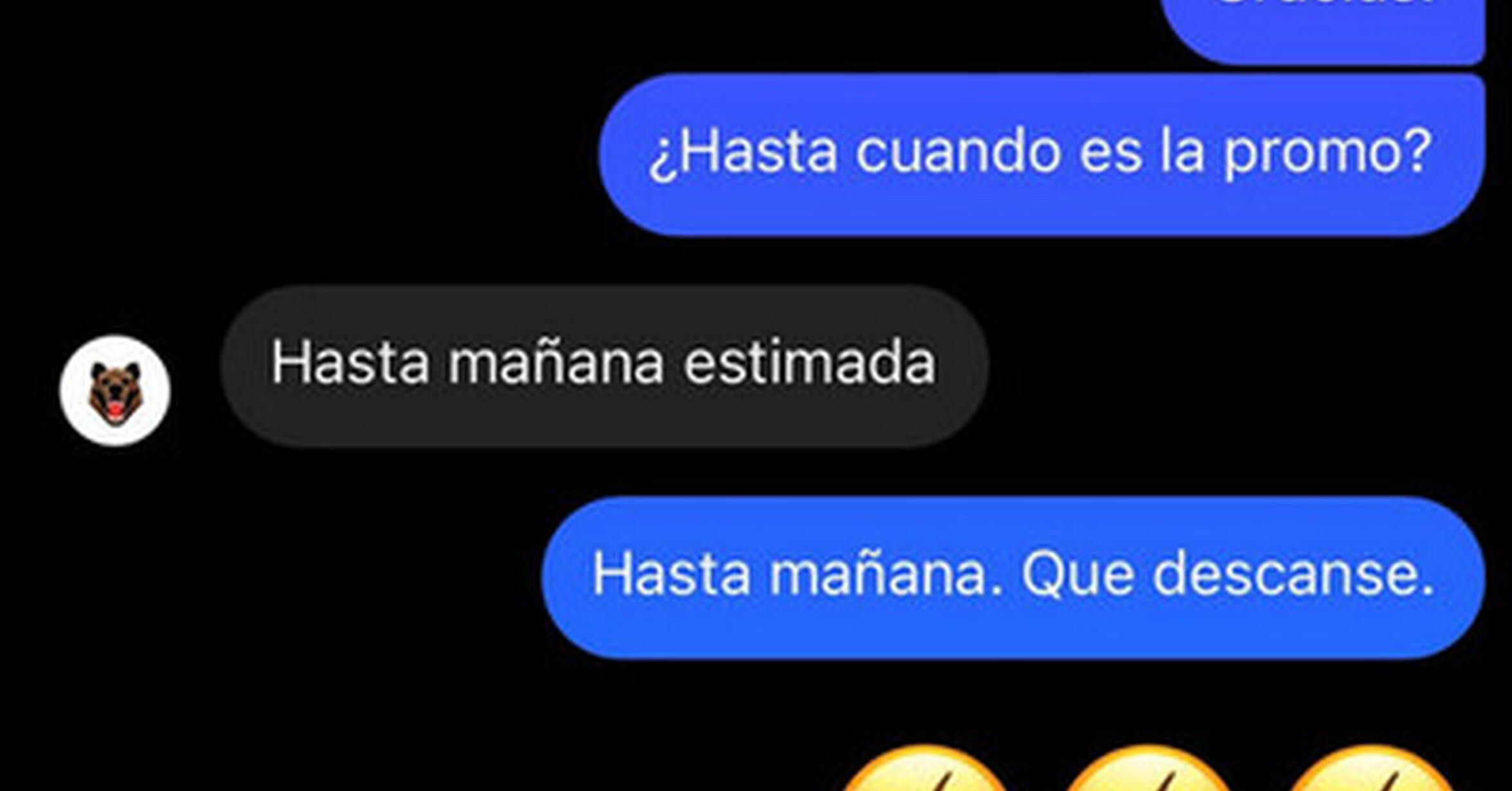 Hasta mañana