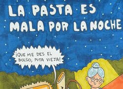 Enlace a La pasta es mala por la noche