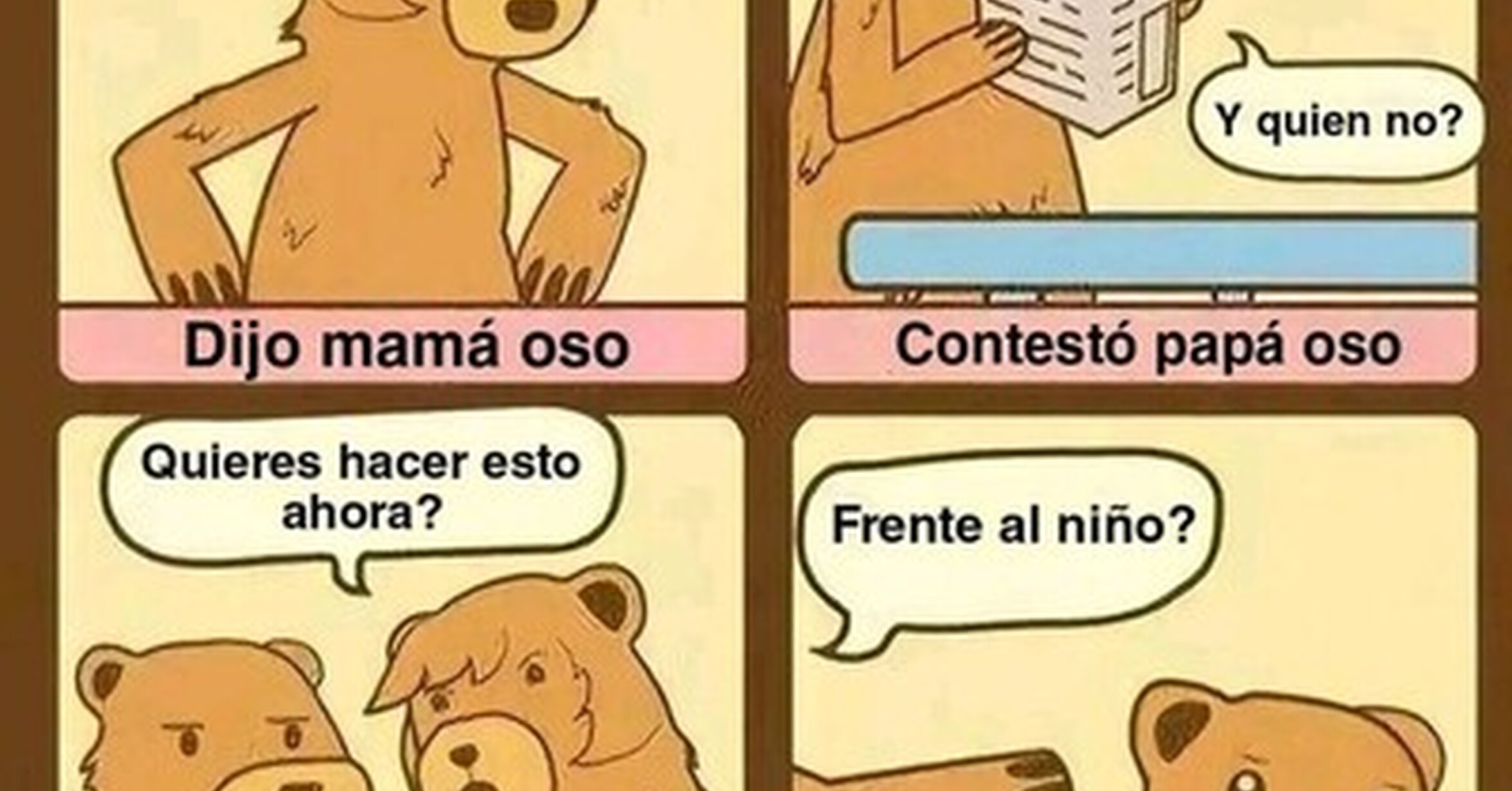 Crisis en la familia oso