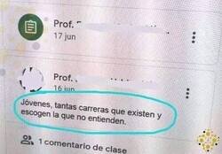 Enlace a La reflexión de este profesor