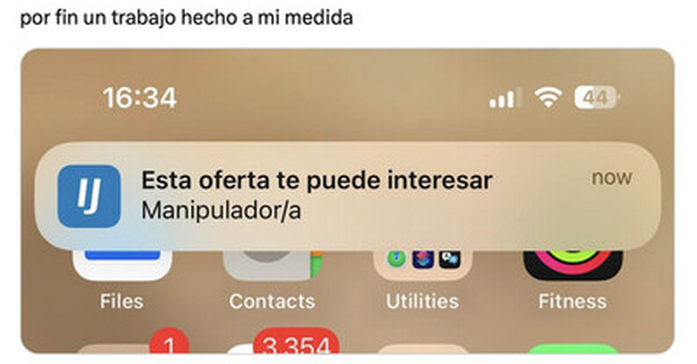 Un cargo hecho para mí