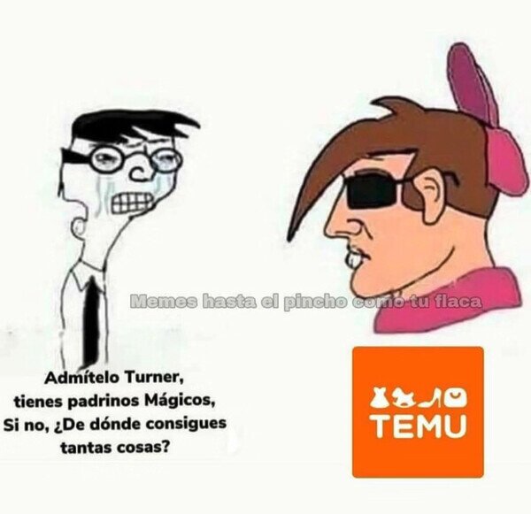 Meme_otros - Temu es como tener Padrinos Mágicos