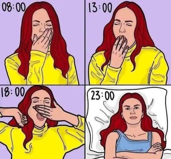 Meme_otros - El sueño nunca llega cuando tiene que llegar