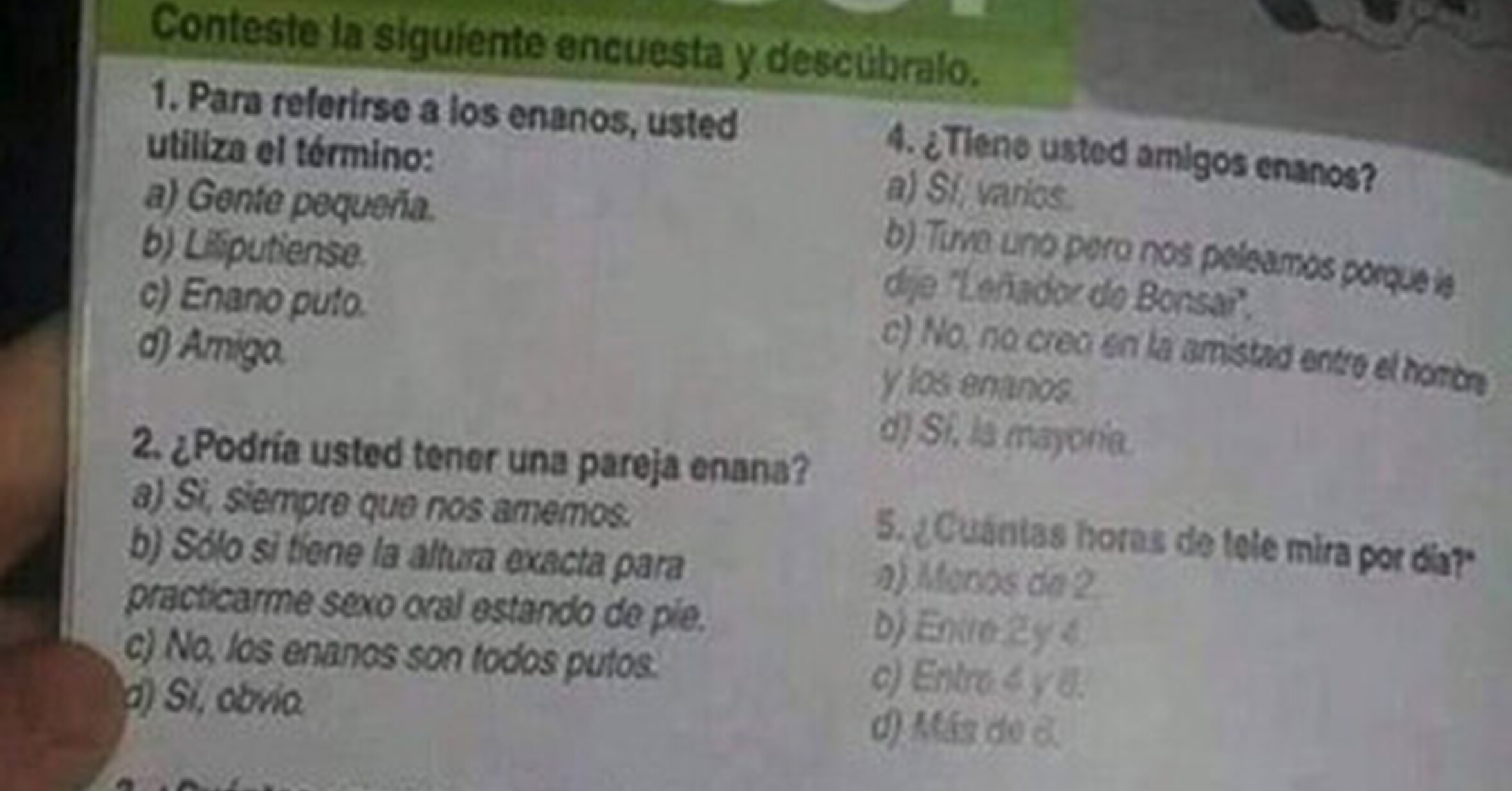 El test para saber si discriminas a los enanos