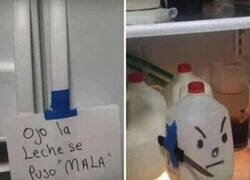 Enlace a La leche se puso mala