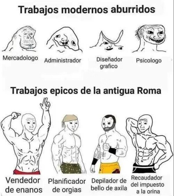 Meme_otros - Antes habían trabajos más interesantes