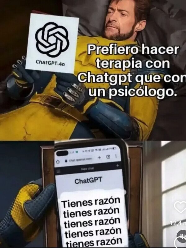 Meme_otros - Usando ChatGPT de psicólogo
