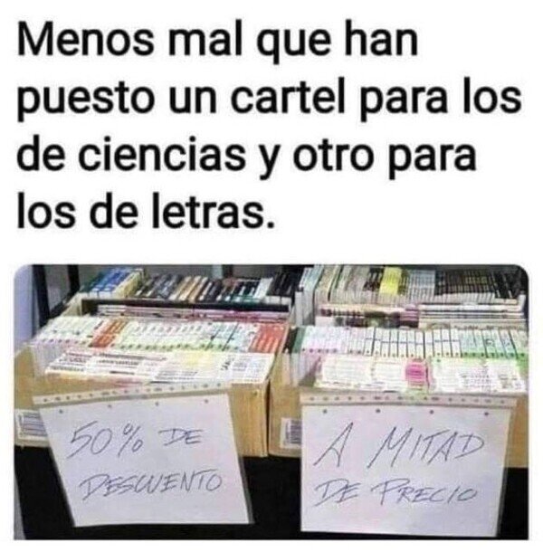 Meme_otros - Y para los de artes no hay nada