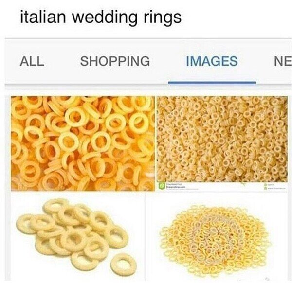 Meme_otros - Los italianos piden matrimonio con esta pasta en forma de anillo