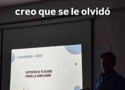 Enlace a A Víctor se le olvidó leer el aviso