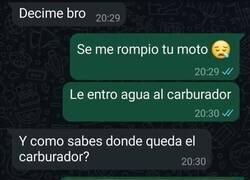 Enlace a Le entró agua seguro